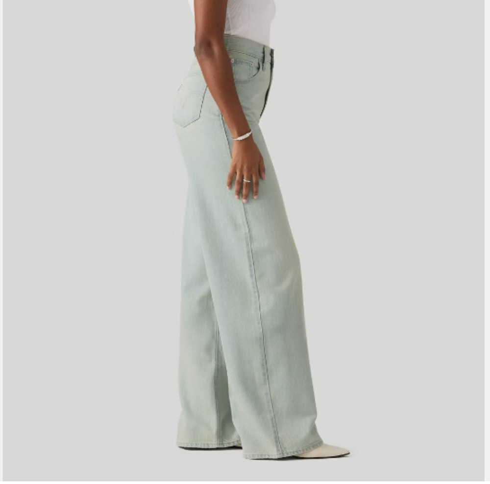 Levi's High-Rise Cinch Baggy Jeans 27x31 NWOT "On Blast"